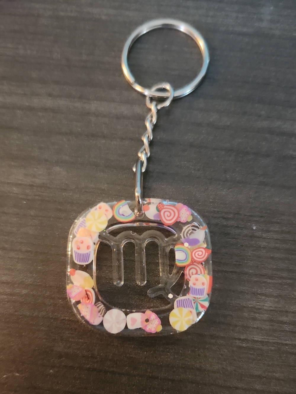 Zodiac Virgo Resin Keychain